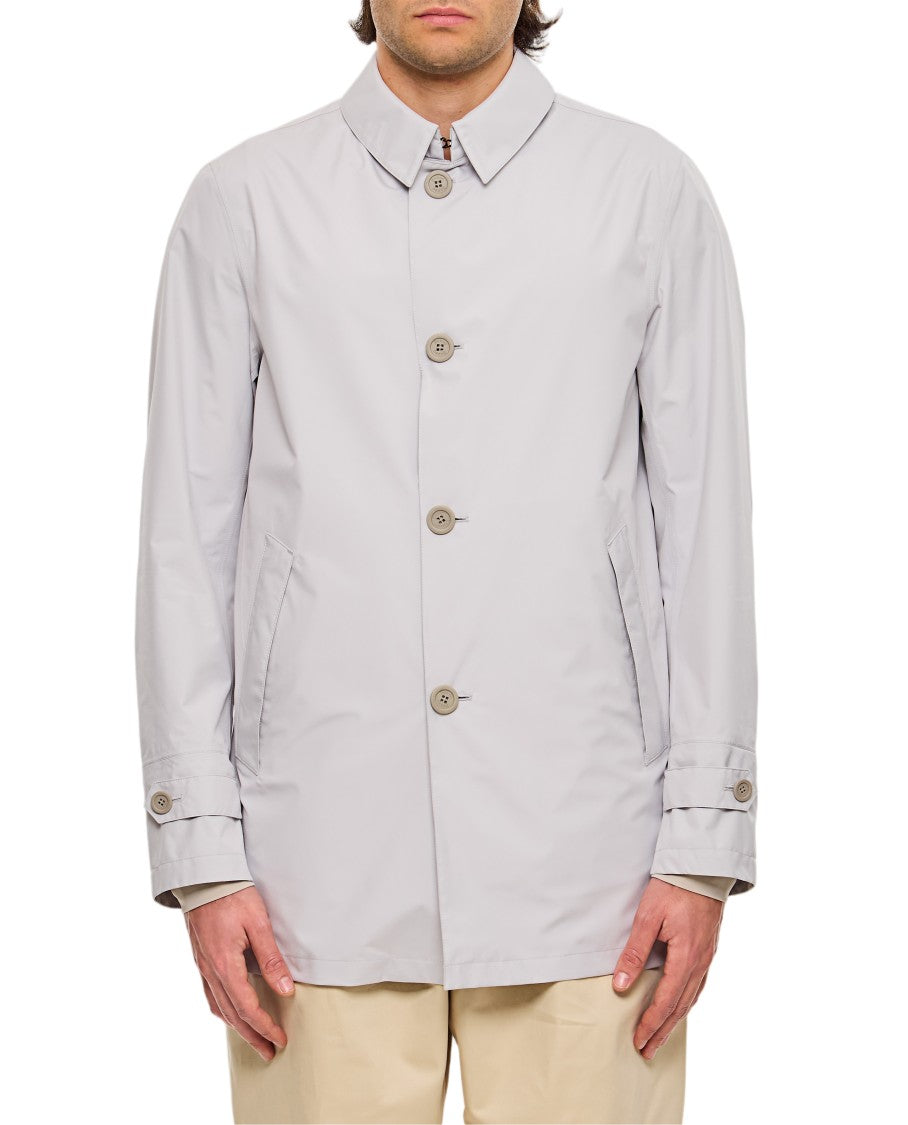 Herno Pearl Gray Laminar Waterproof Casual Jacket