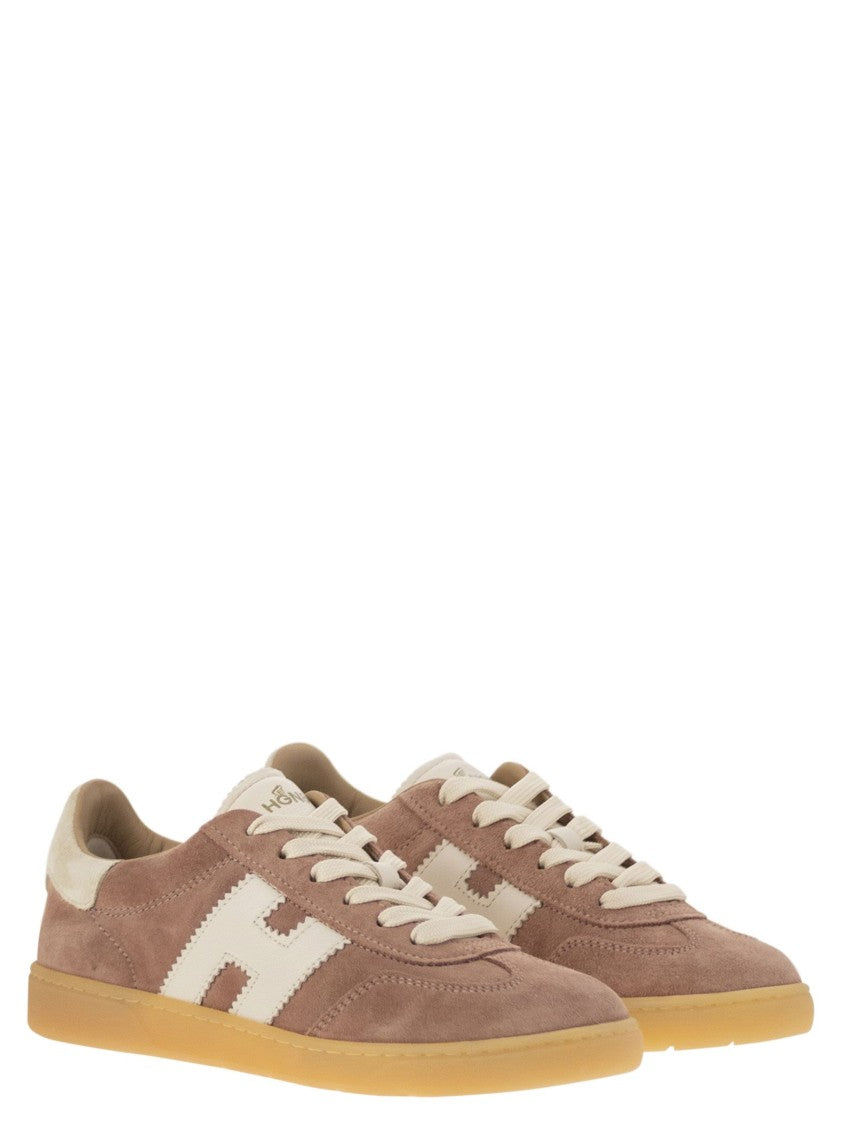 Hogan Retro-Inspired Suede Sneakers With Nappa Leather Accents