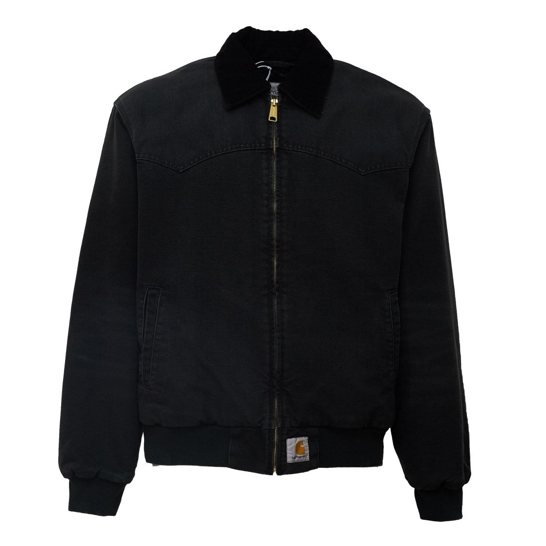 Carhartt Wip Black Og Santa Fe Lightly Padded Jacket