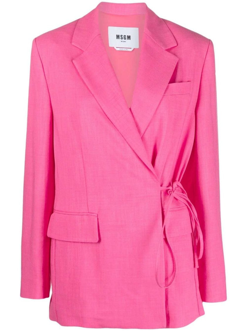 Msgm Coarse Wrap Blazer