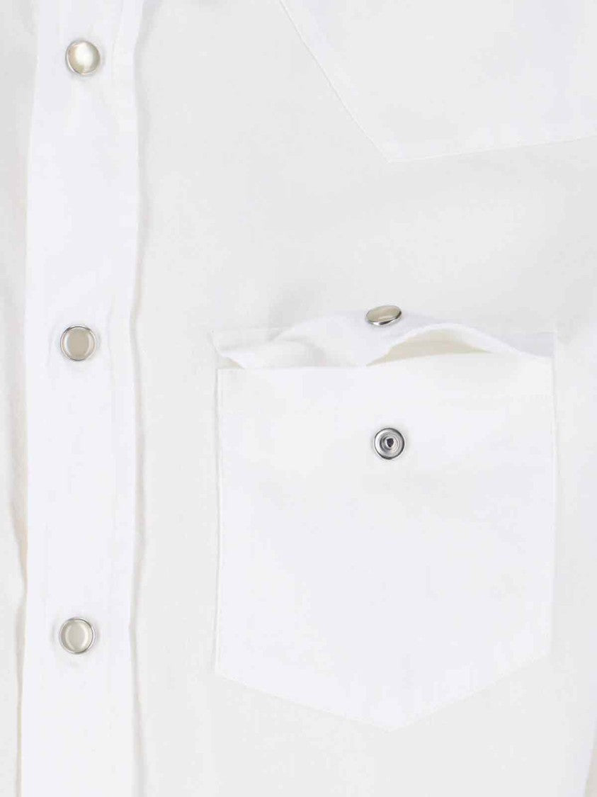Tom Ford Structured White Shirt With Button-Down Front
