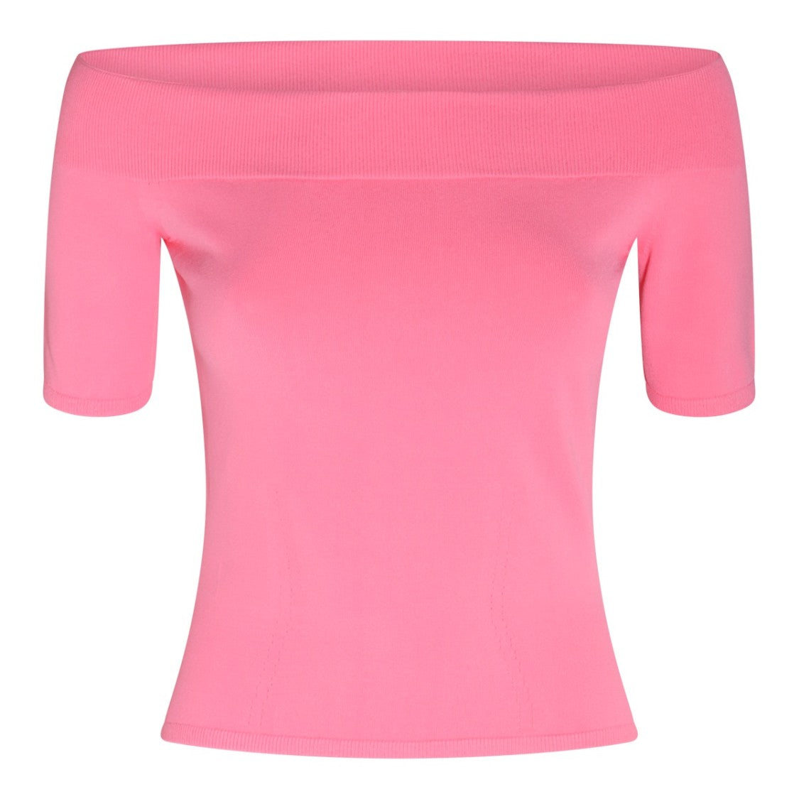 Alexander Mcqueen Off-Shoulder Knitted Top With Fitted Silhouette