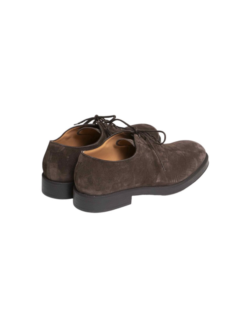 Tod's Classic Suede Rounded-Toe Derby Shoes