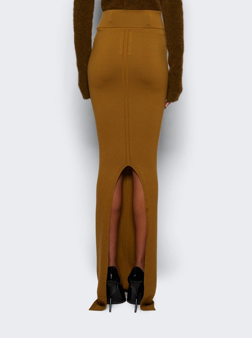 Rick Owens Pillar Skirt Honey