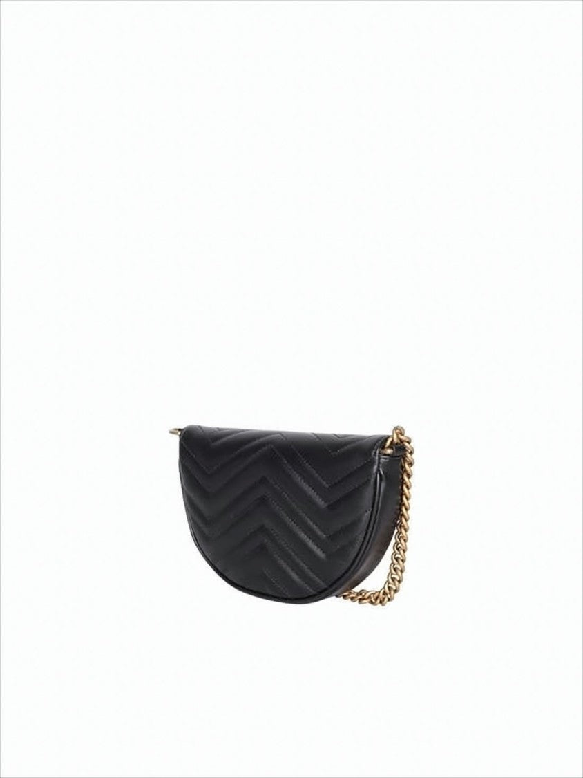 Gucci Half-Moon Quilted Crossbody Bag