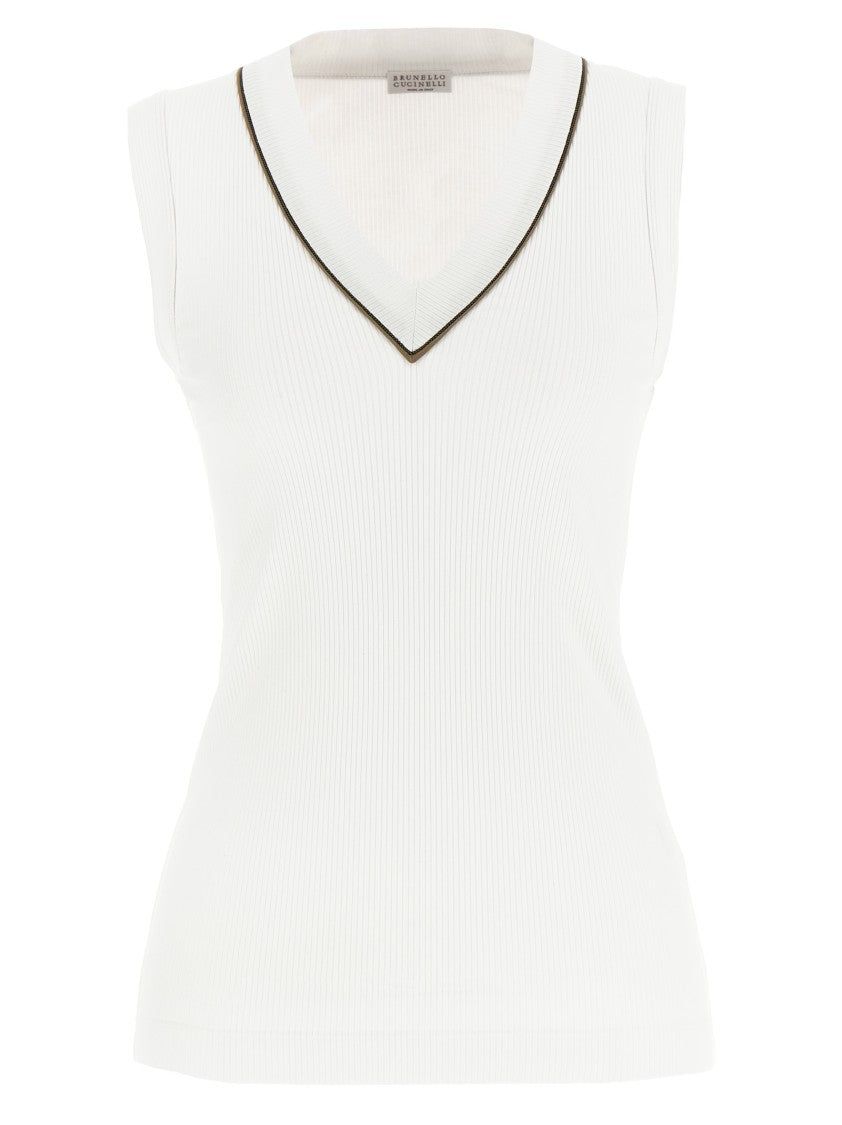 Brunello Cucinelli 'Shiny Piping' Top