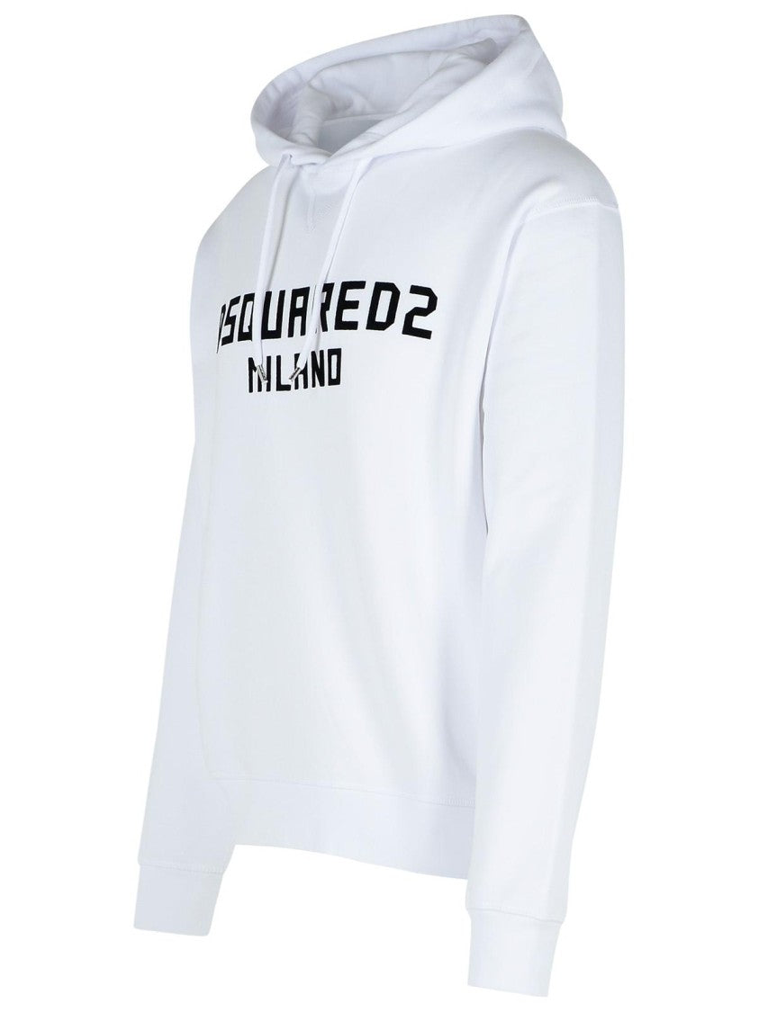 Dsquared2 White Cotton Sweatshirt