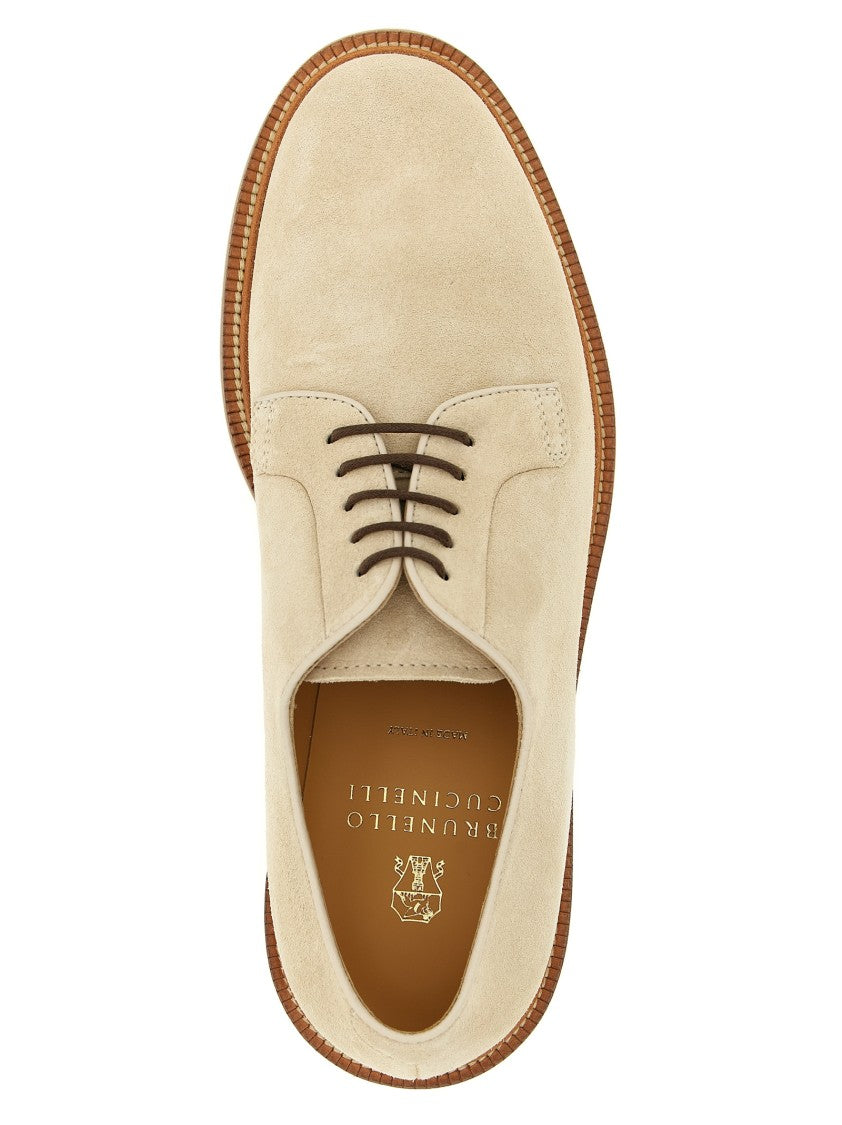 Brunello Cucinelli Suede Derby Shoes