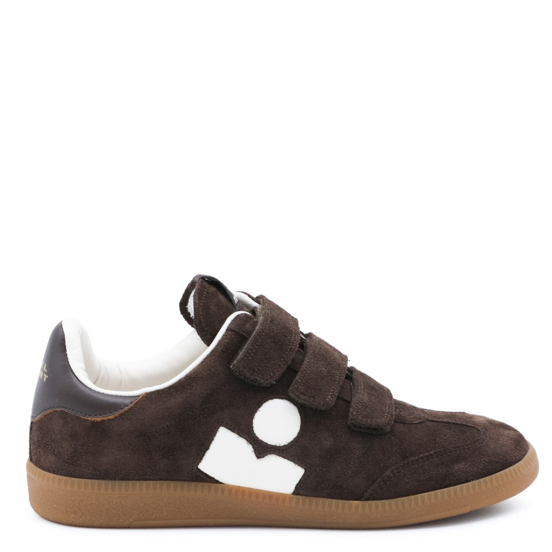 Isabel Marant Dark Brown Suede Velcro Sneakers
