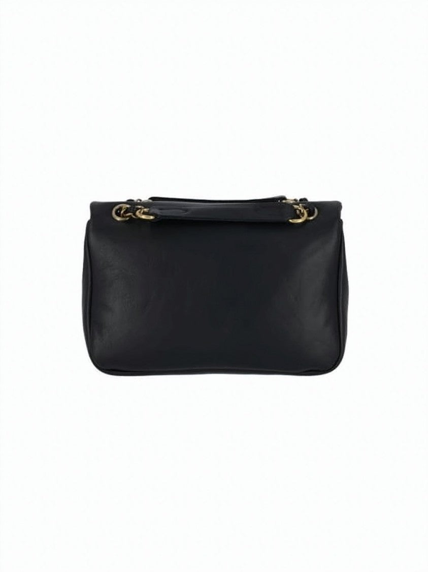 Vivienne Westwood Rectangular Leather Clutch With Gold Emblem