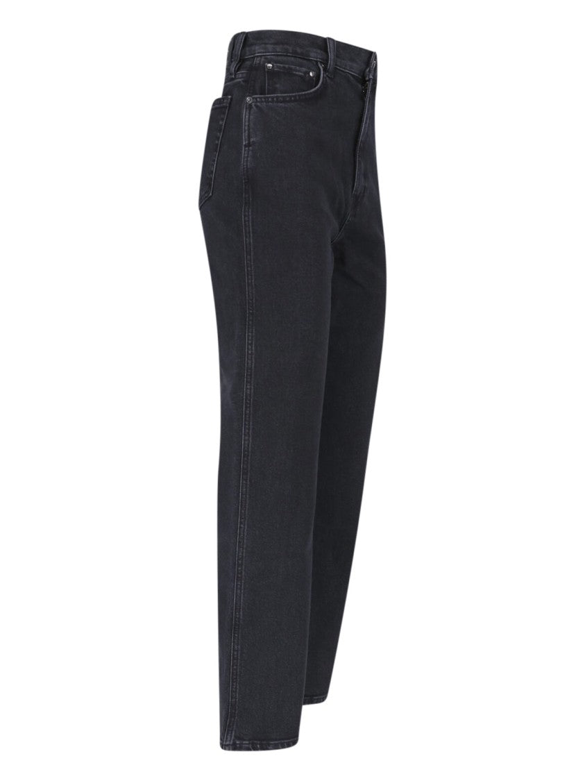 Anine Bing High-Waisted Flared Jeans With Classic Five-Pocket Design