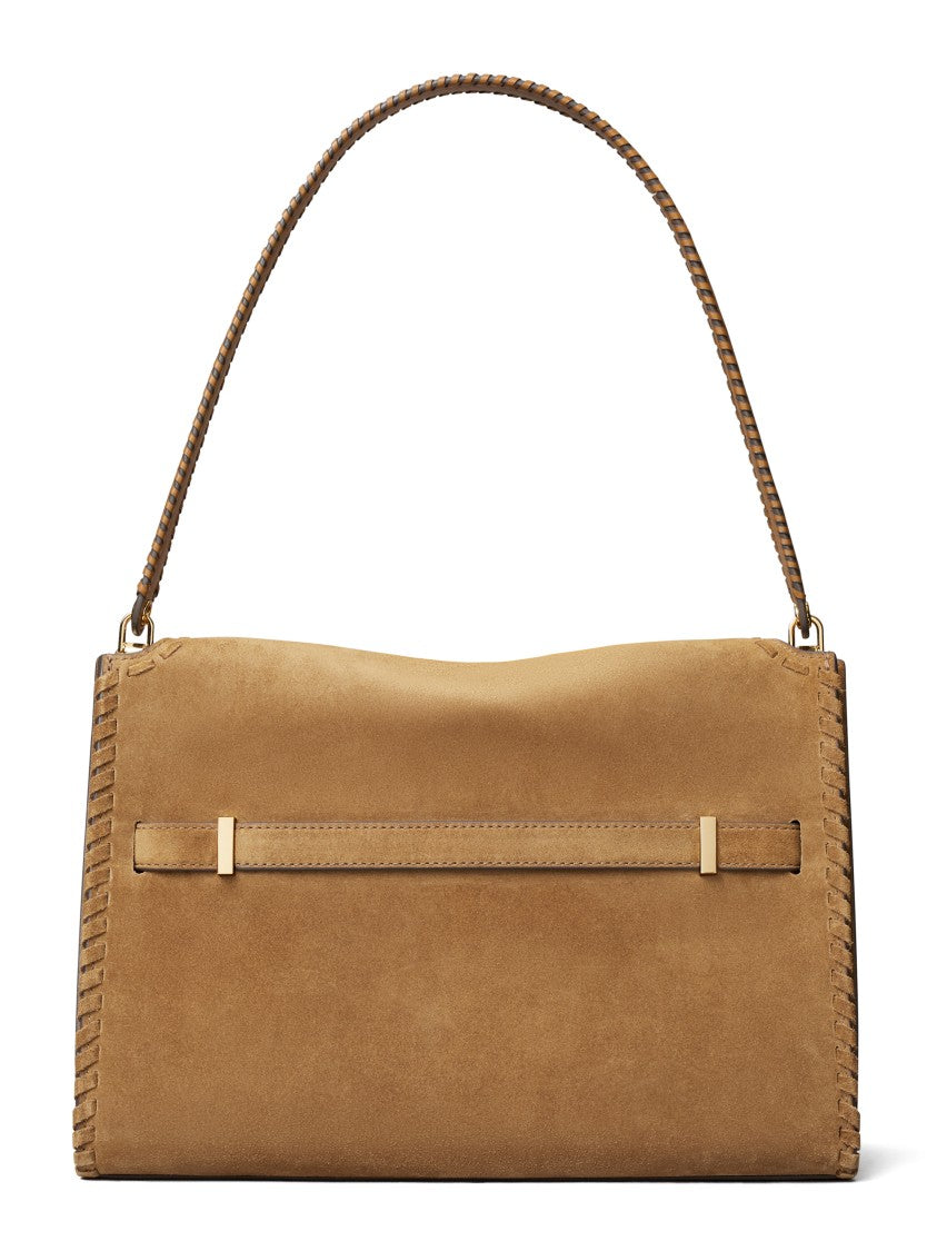 Tory Burch Britten Convertible Shoulder Bag Brown
