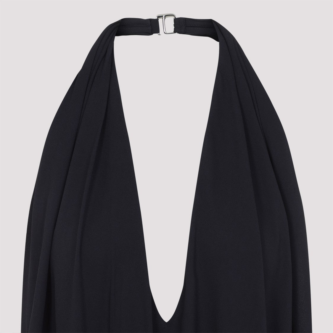 Jacquemus Halter Neck Evening Dress In Luxurious Viscose Blend