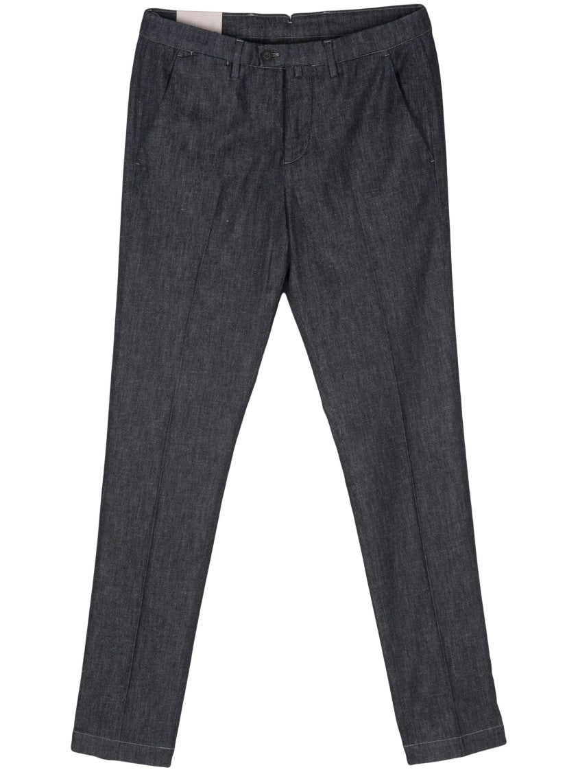 Corneliani Mid-Rise Straight Jeans With Subtle Texture