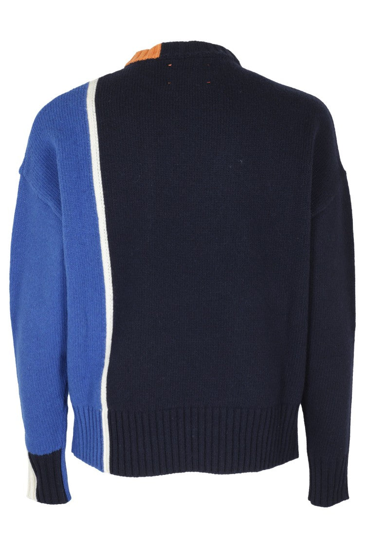 Right For Color-Block Crew Neck Sweater