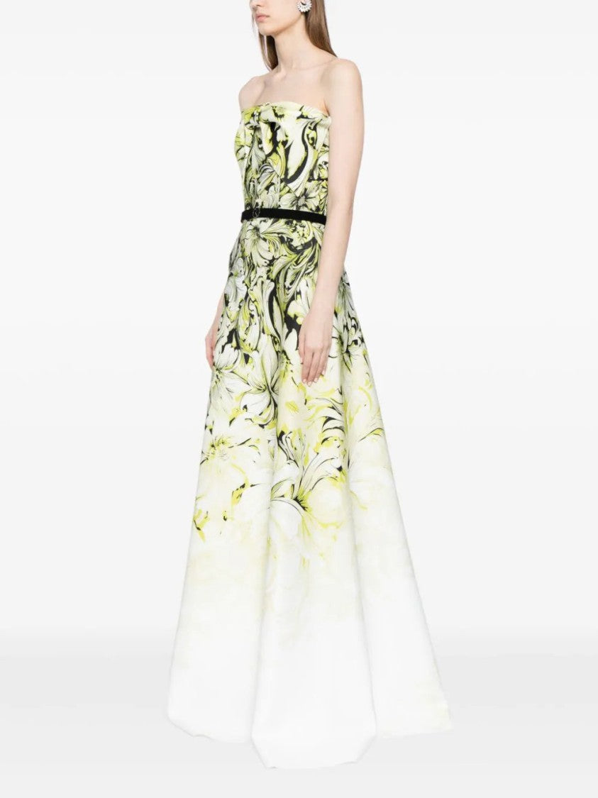 Saiid Kobeisy Sk Jet Black Strapless A-Line Dress