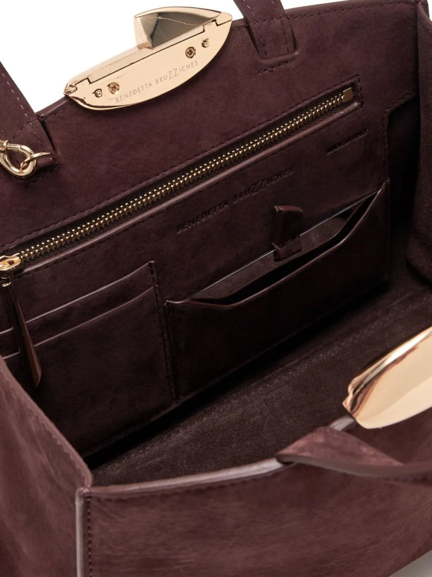 Benedetta Bruzziches Structured Handbag With Detachable Shoulder Strap And Minimalist Design