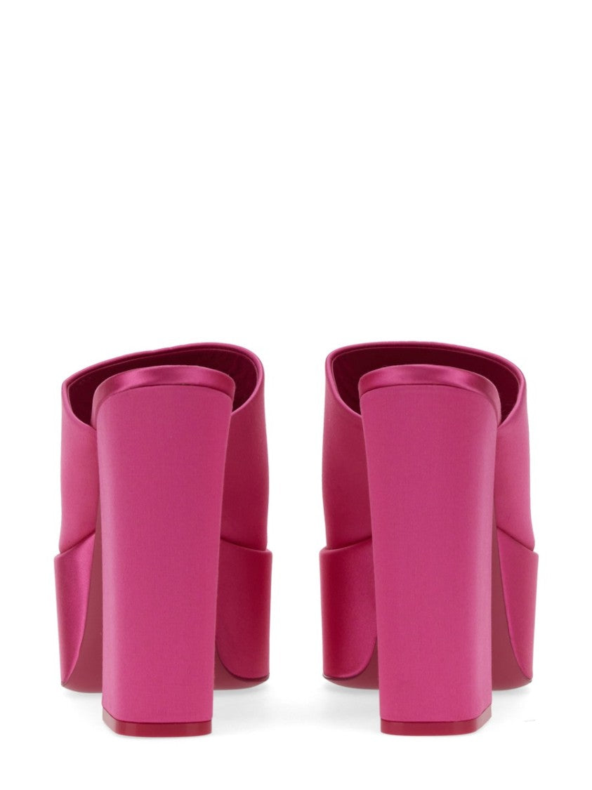 Paris Texas Sasha Open-Toe Mules With Wide Strap