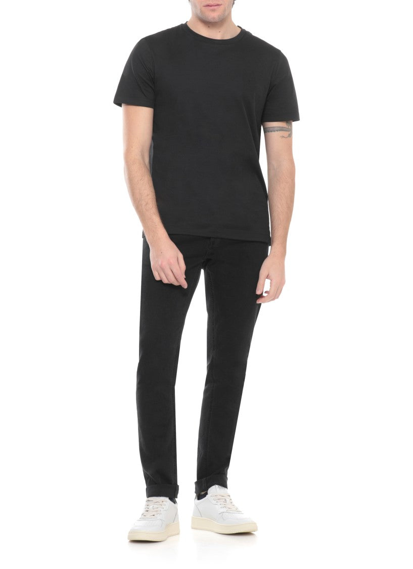 Dondup Black George Cotton Trousers