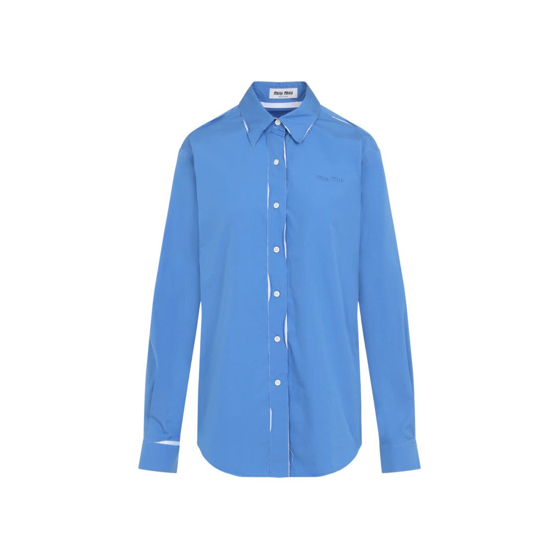 Miu Miu Periwinkle Blue Cotton Shirt