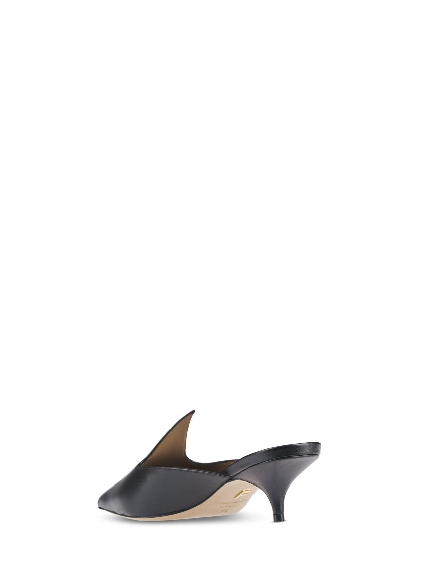 Ferragamo Pointed Toe Pumps With Unique Cut-Out Design