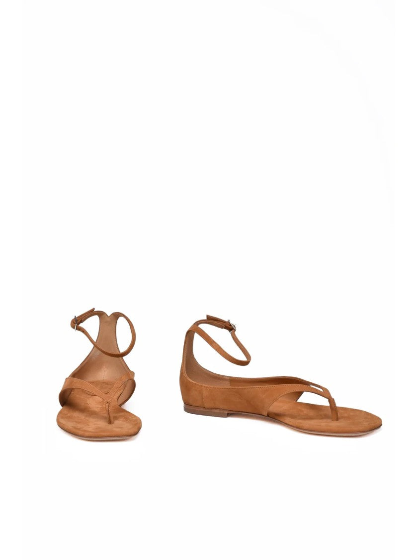 Philosophy Di Lorenzo Serafini Beige Strap Suede Sandals
