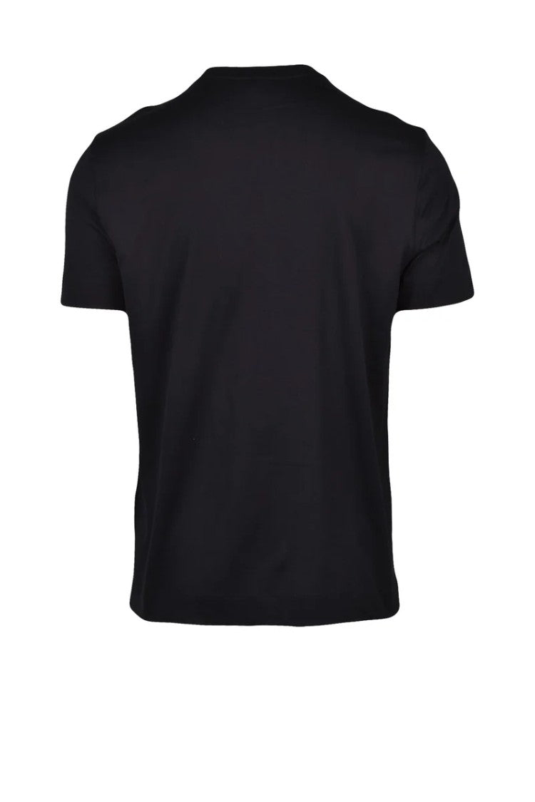 Emporio Armani Black Crewneck Cotton T-Shirt