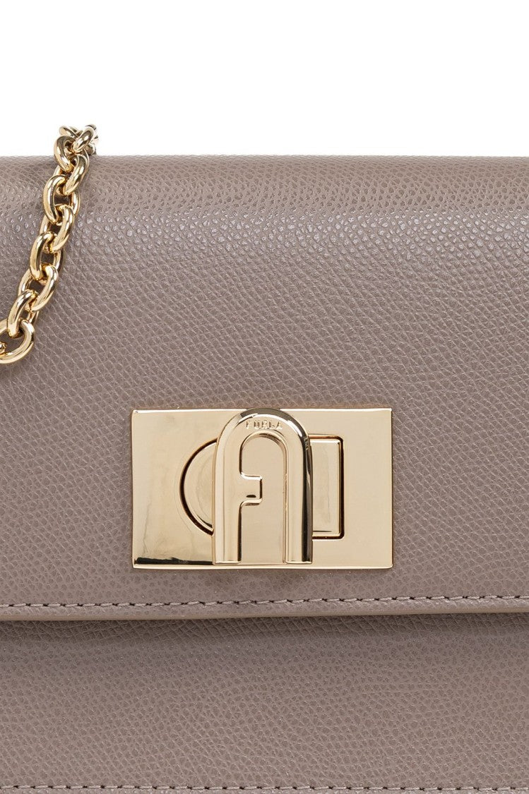 Furla Shoulder Bag With Structured Silhouette And Gold-Tone Clasp
