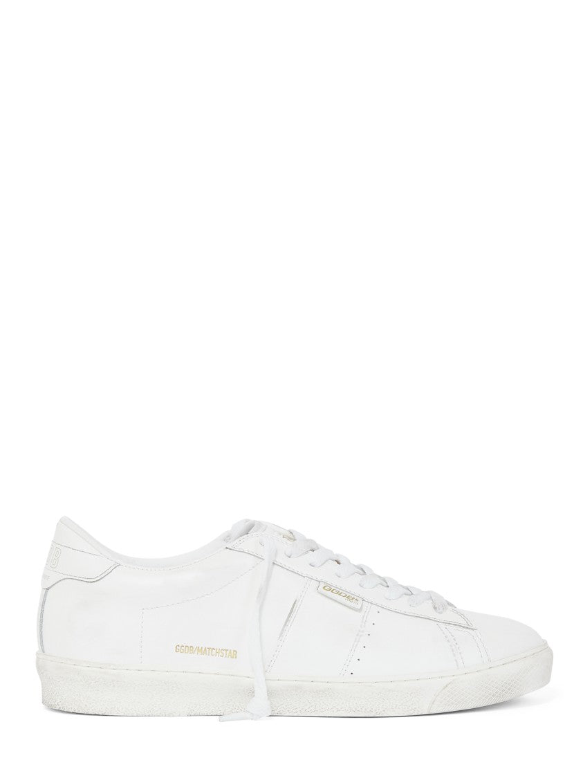 Golden Goose Shiny Leather Sneakers With Polished Upper
