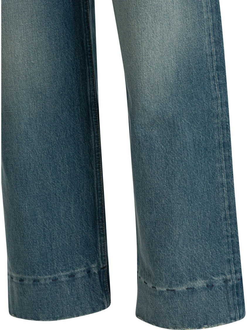 Chloé Short Wide Leg Jeans