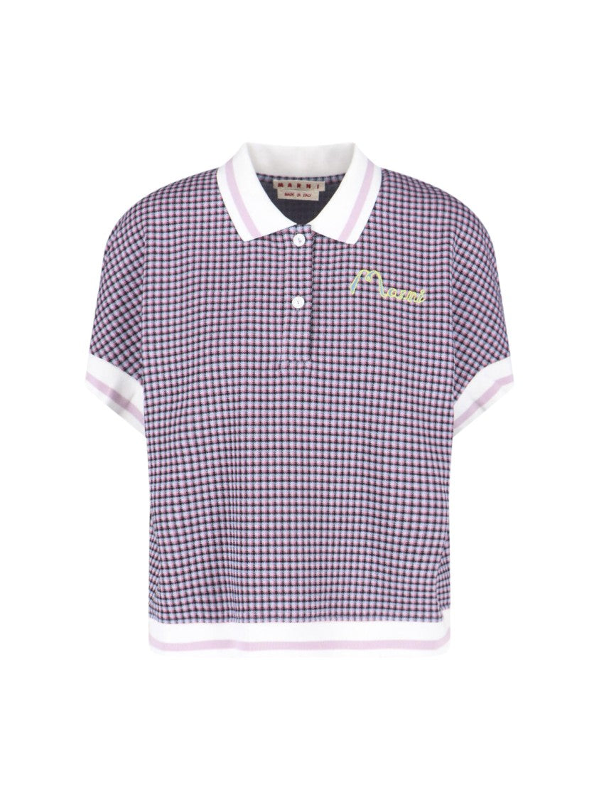 Marni Logo Polo Shirt – Purple