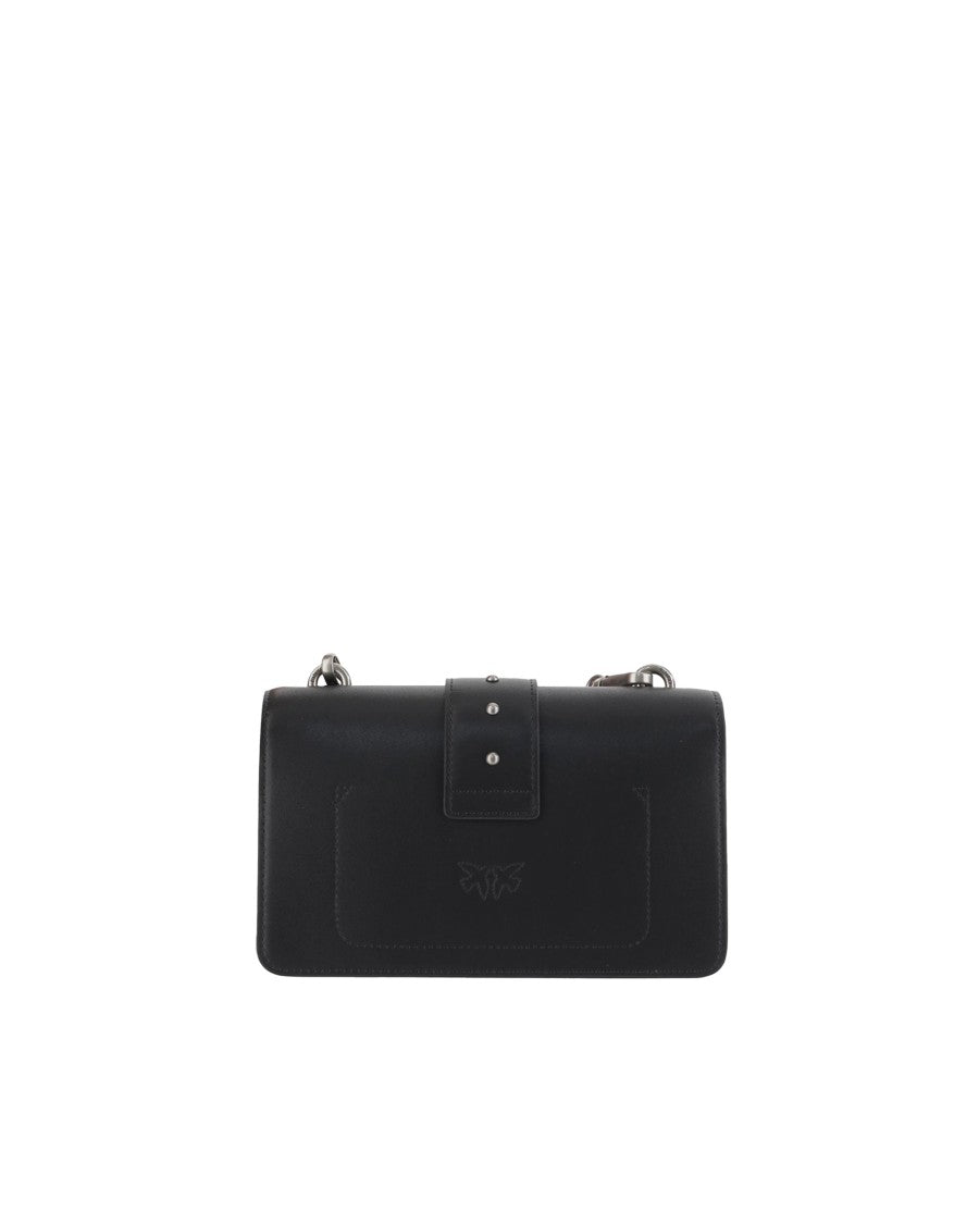 Pinko Black/Old Silver Mini Love Bag Shoulder Bag