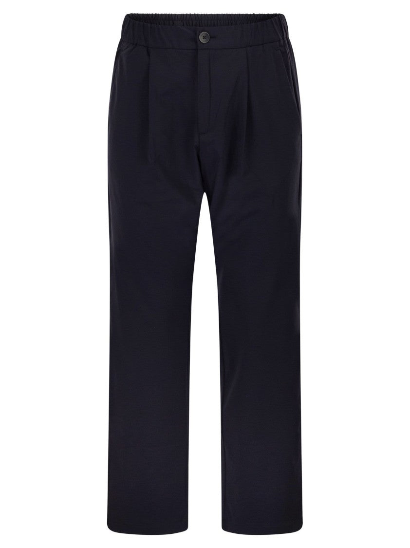Herno Stretch Techno-Nylon Jogger Trousers With Pleats
