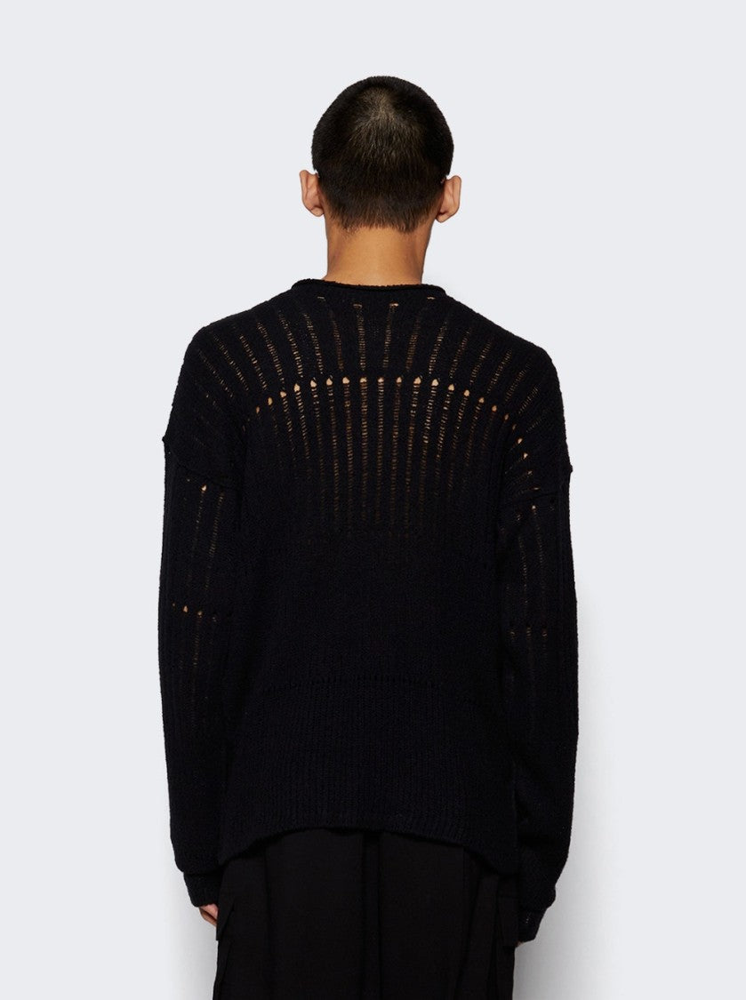 Rick Owens Oversized Pull Sweater Black