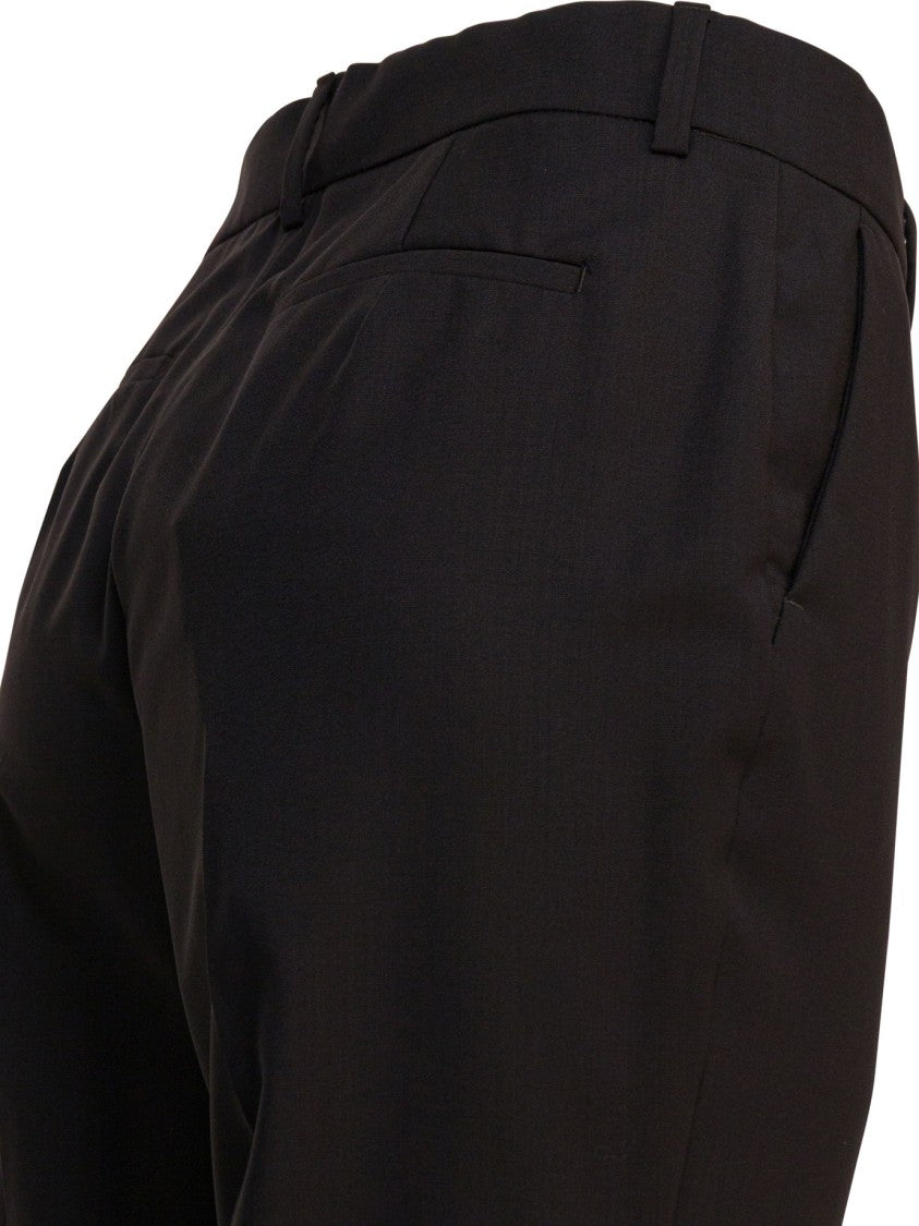 Max Mara Flare Wool Pants With Tailored Design