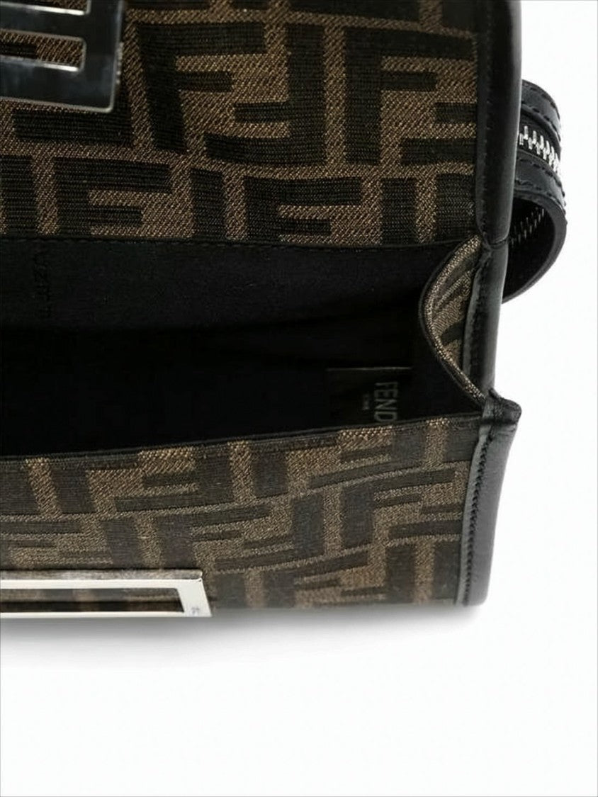 Fendi Structured Monogram Crossbody Bag With Adjustable Strap