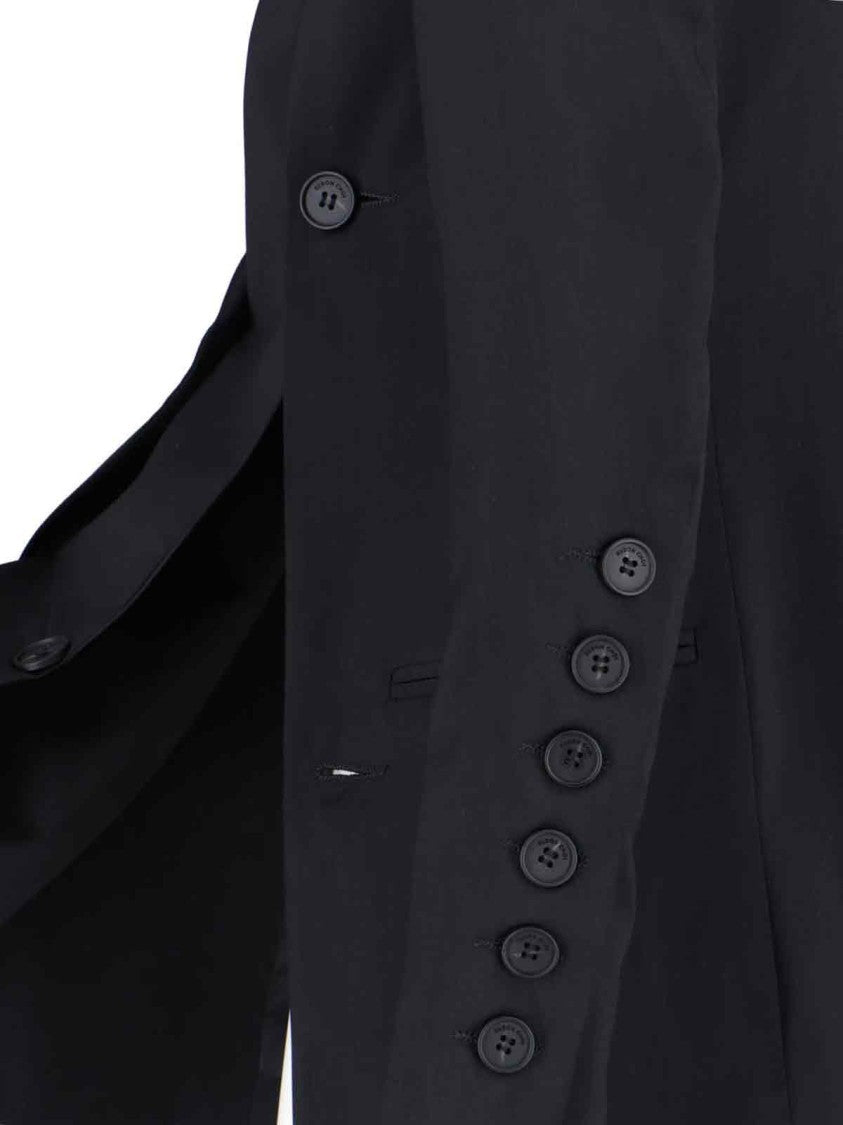 Eudon Choi Tailored Black Jacket With Minimalist Design And Classic Collar