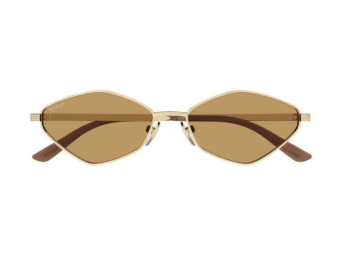 Gucci Gg2222s Gold Metal Geometric Sunglasses