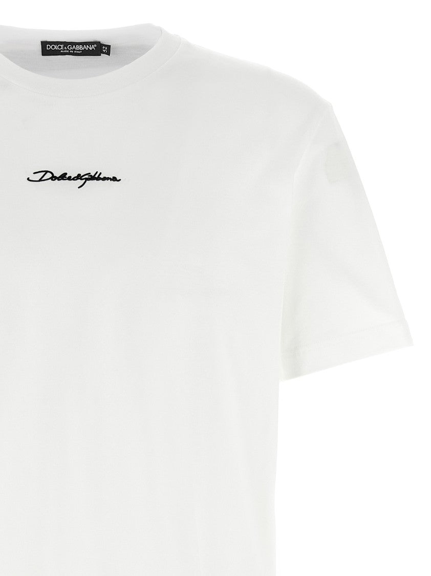 Dolce & Gabbana Logo Embroidery T-Shirt
