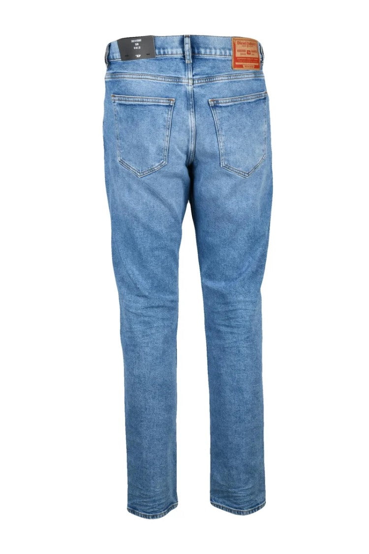Diesel Light Blue 2019 D-Strukt Slim Fit Cotton Elastane Jeans