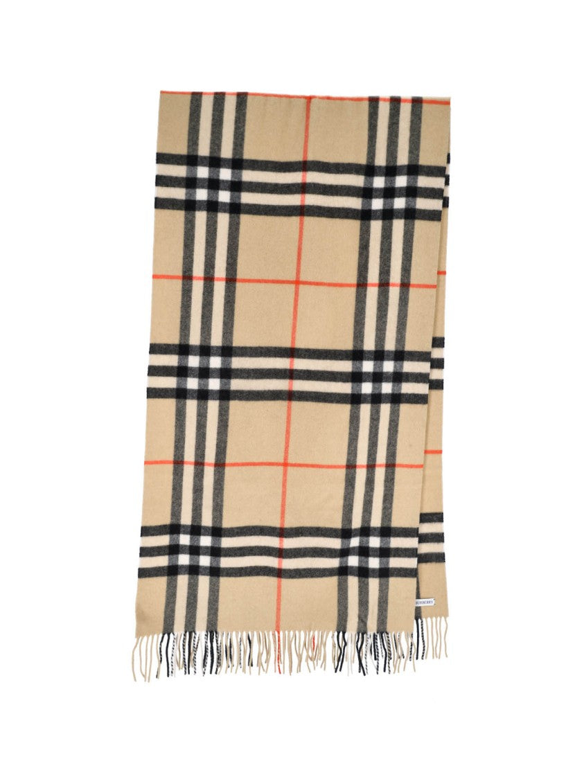 Burberry Classic Check Pattern Beige Scarf