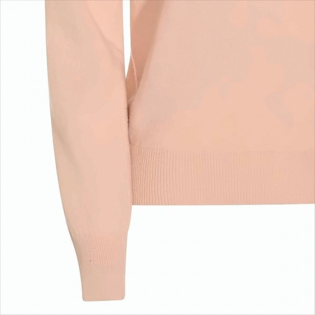 Maison Margiela Light Pink Wool Sweater With Classic Collar