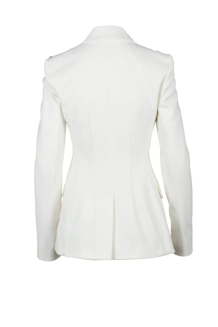 Sportmax Double-Breasted Jacket - White