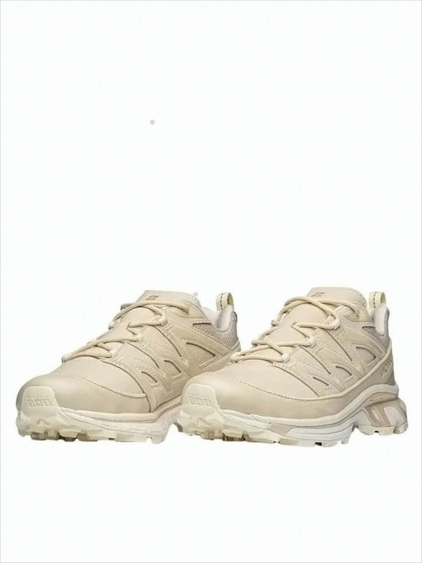 Salomon Streamlined Neutral-Tone Sneakers With Textured Rubber Sole