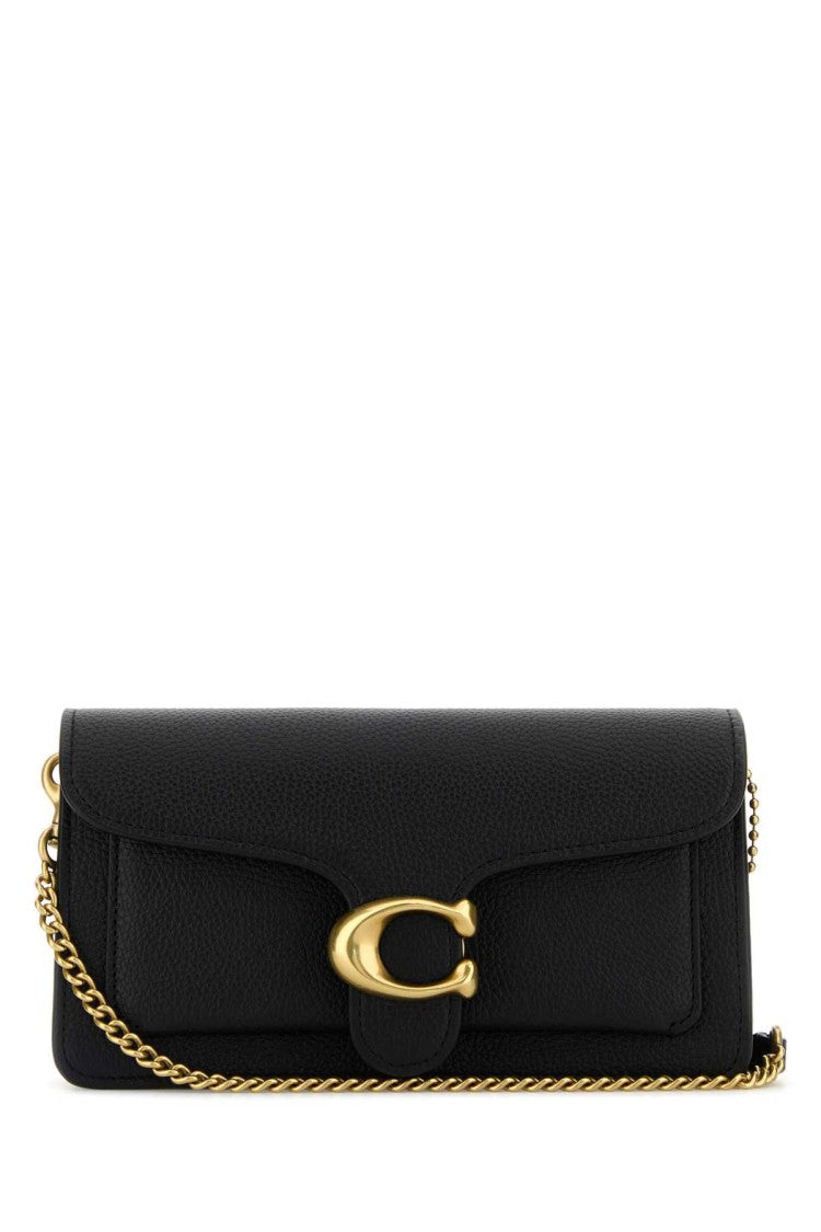 Coach New York Black Leather Tabby Clutch