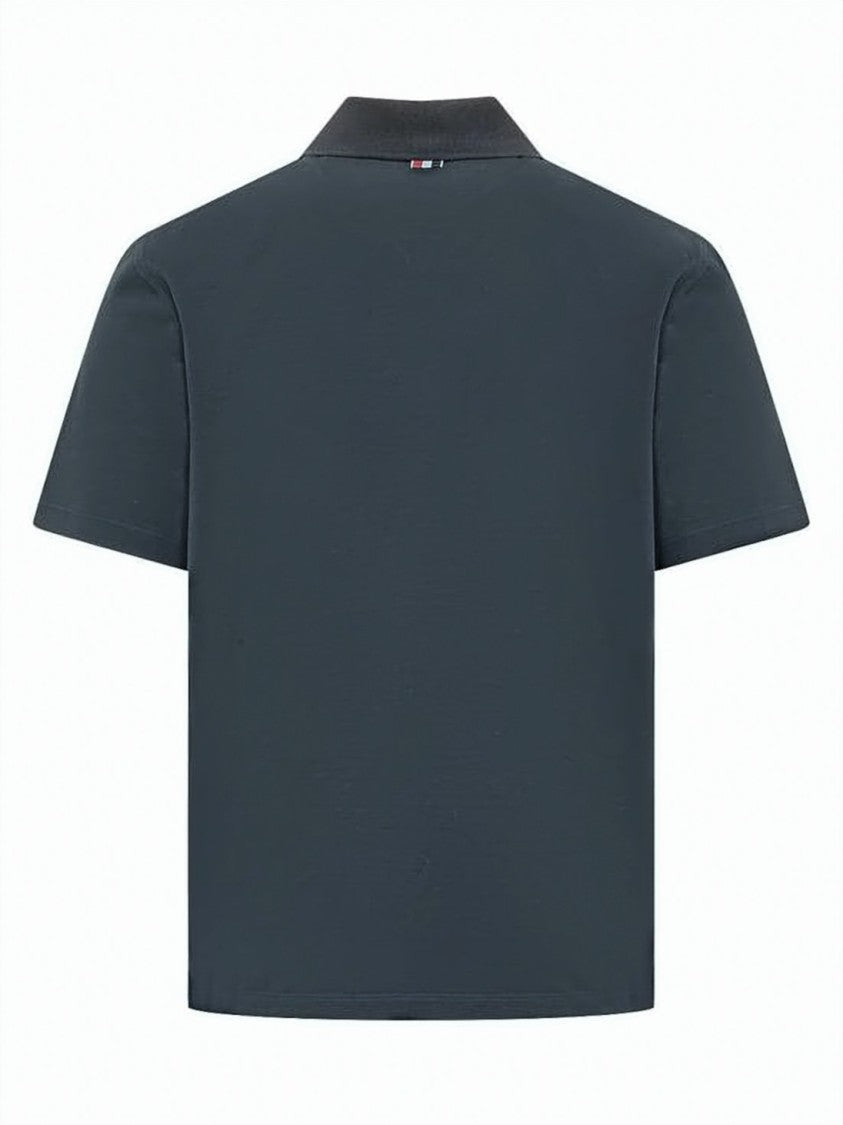 Thom Browne Relaxed-Fit Short-Sleeve Polo Shirt