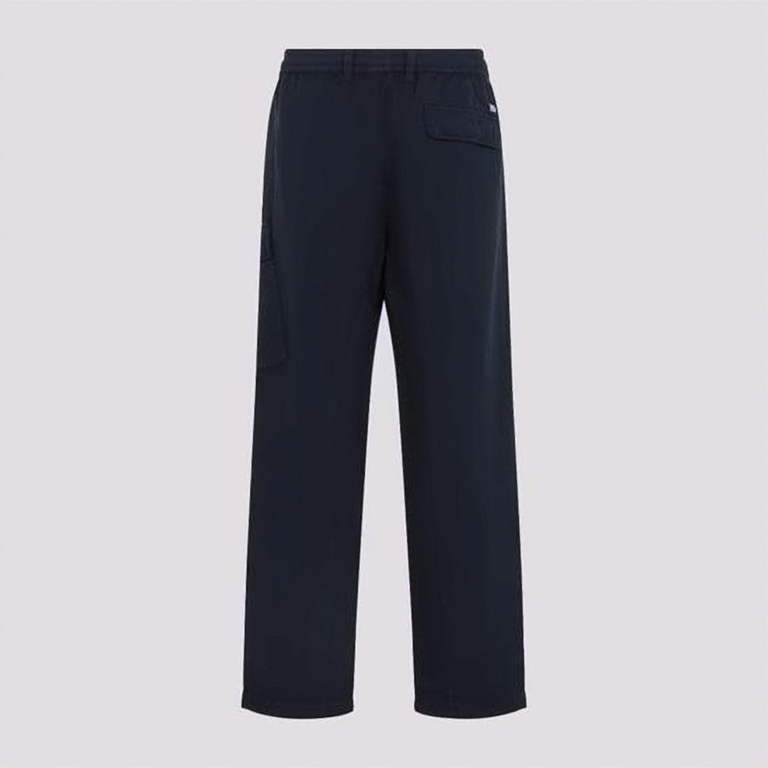 C.P. Company Navy Cotton Linen Straight Pants