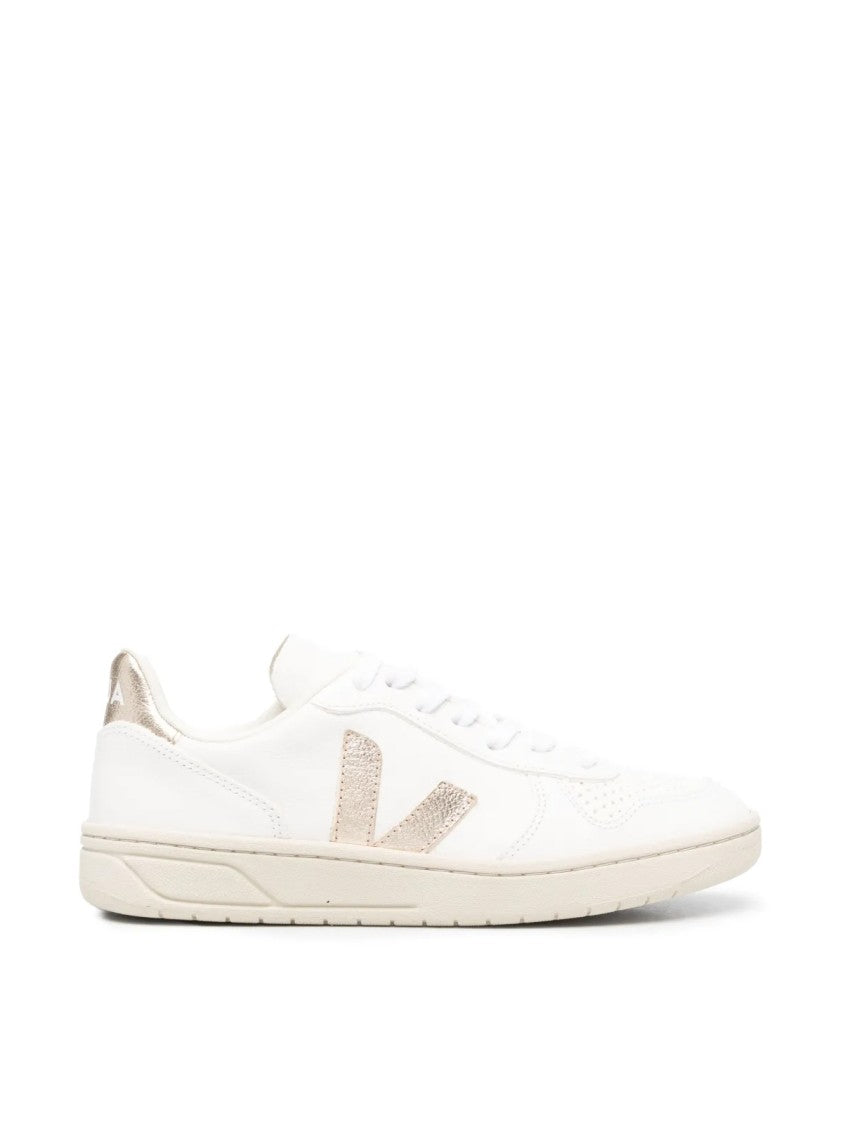 Veja V-10 Chromefree Leather Sneakers
