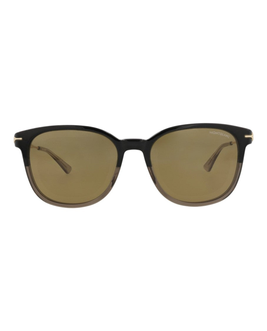 Montblanc Square-Frame Recycled Acetate Sunglasses