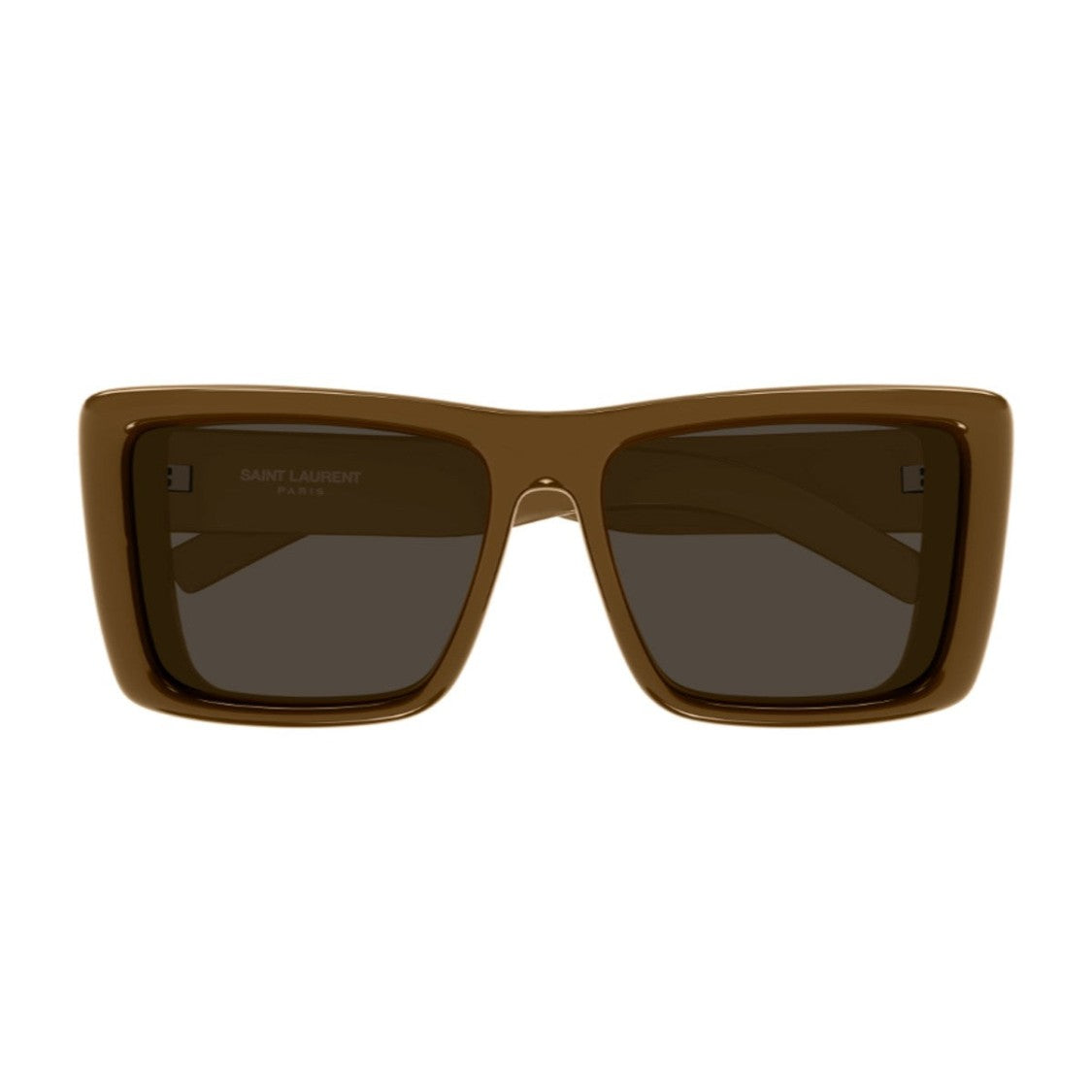 Saint Laurent Brown Howl Acetate Square Sunglasses